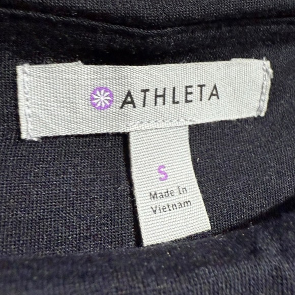 Athleta Black Westwood Athleisure Ruched Dress - Small - Picture 6 of 7